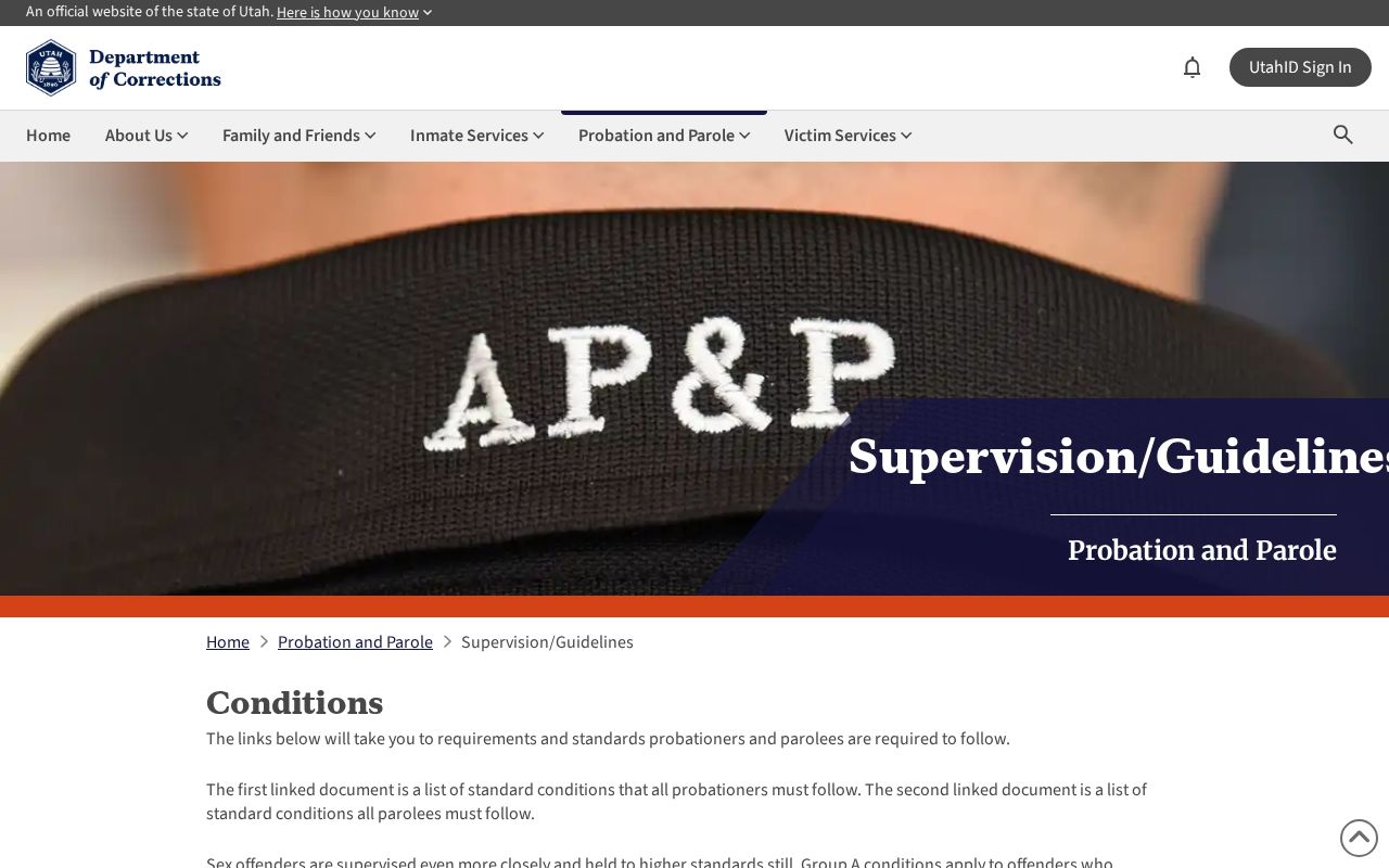 Cache County sex offender lookup and Utah supervision guidelines