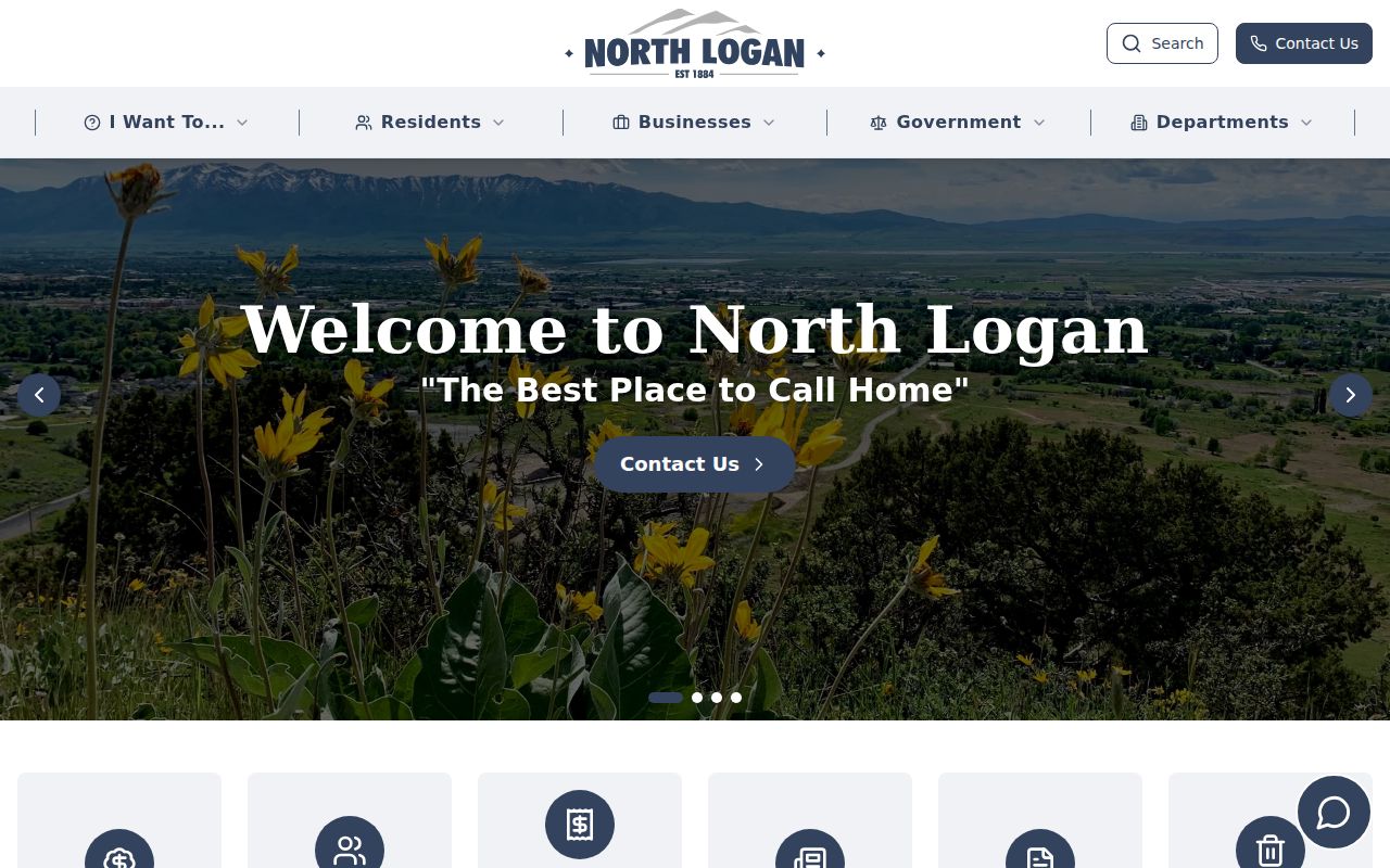 Official North Logan city government webpage for municipal records
